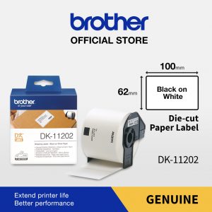 BROTHER SHIPPING LABEL BLACK ON WHITE DK-11202