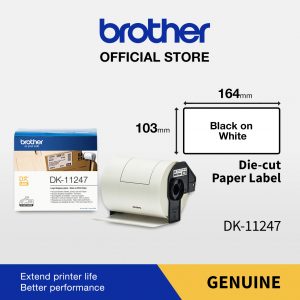 Brother Label Tape DK-11247 Die Cut Label 103mmx164mm 11247 DK11247