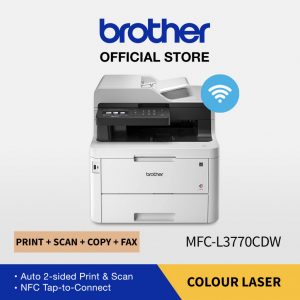 BROTHER PRINTER MFC-L3770CDW COLOUR LASER PSC DUPLEX WIFI FAX