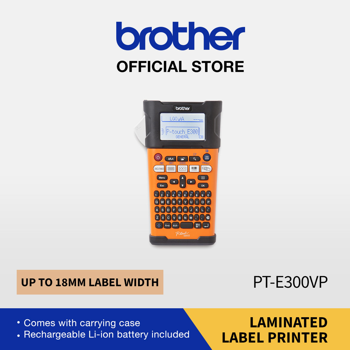 BROTHER PRINTER LABEL P-TOUCH PT-E300VP