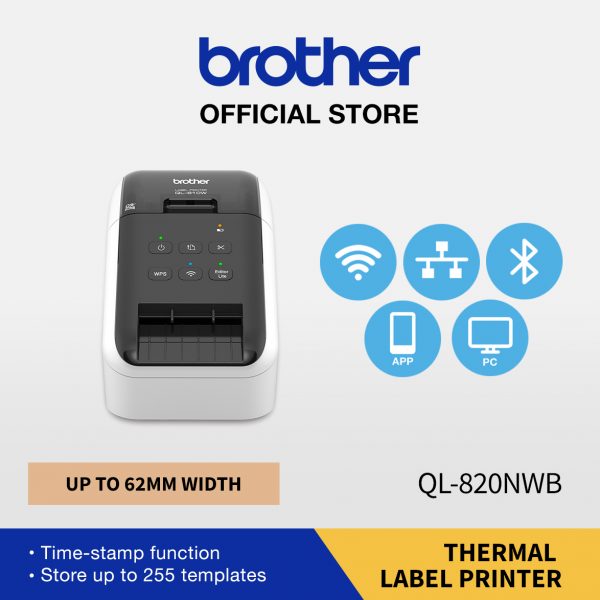 BROTHER PRINTER LABEL QL-820NWB