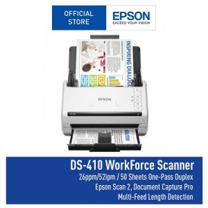 Epson WorkForce DS-410 A4 Duplex Sheet-fed Document Scanner