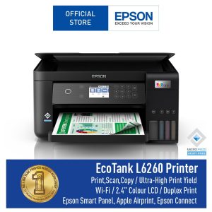EPSON ECOTANK L6260 A4 Wi-Fi Duplex All-in-One INK TANK PRINTER