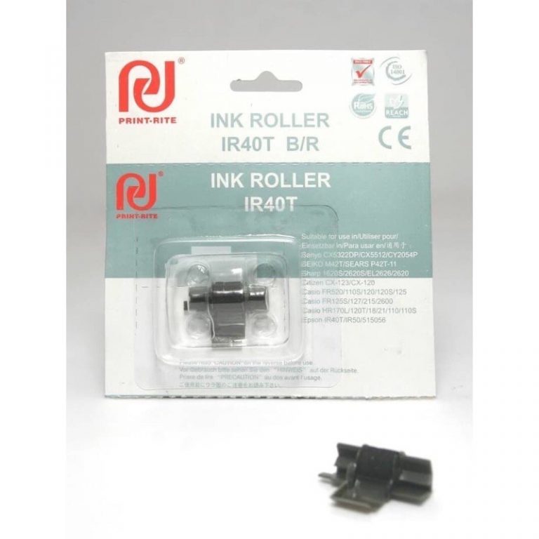 PRINT RITE INK ROLLER IR 40T BLACK & RED - TINTA / INK ROLL KALKULATOR