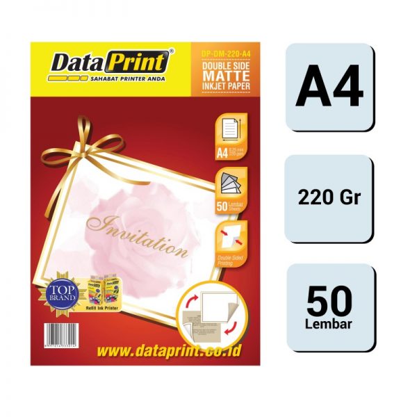 Data Print Double Side Matte Paper 220gsm A4