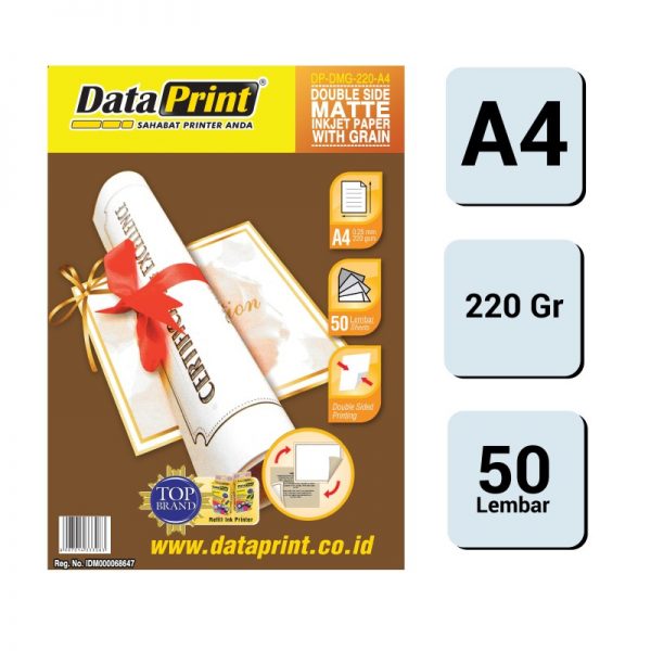 Data Print Double Side Matte with Grain Paper 220gsm A4